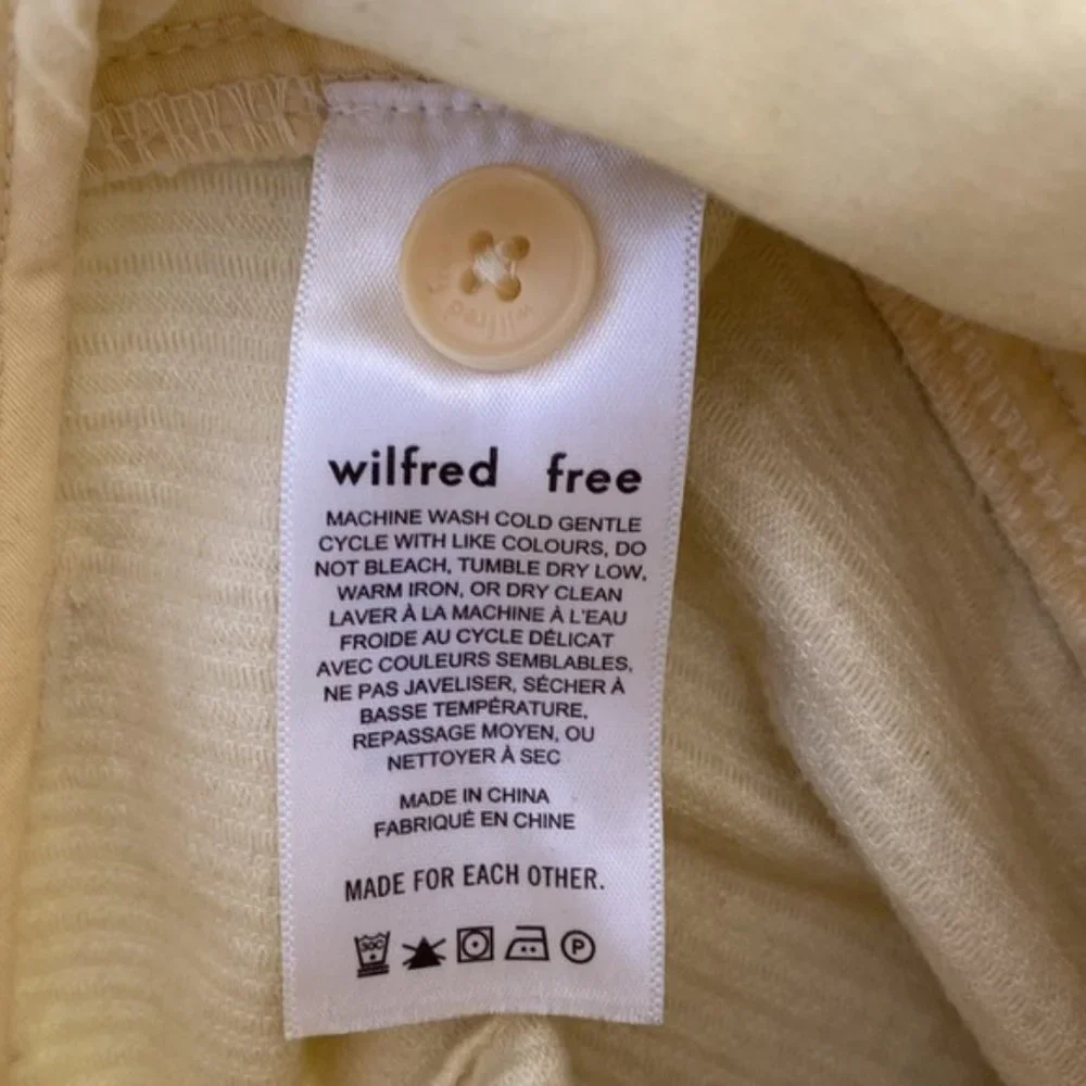 ❗️SOLD❗️Wilfred Yellow Corduroy Lennox Pants Size 6 - Picture 9 of 11